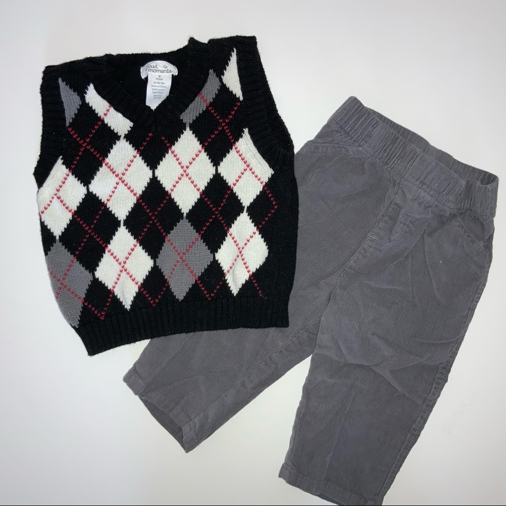 Boys Sweater Vest and Matching Pants